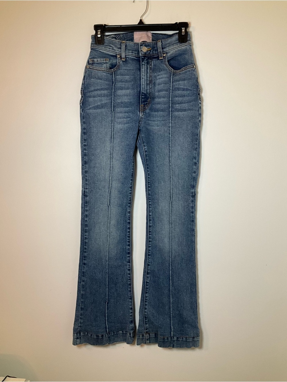 Revice Denim High Rise Flare Jeans Medium Wash Size 27 Made in USA